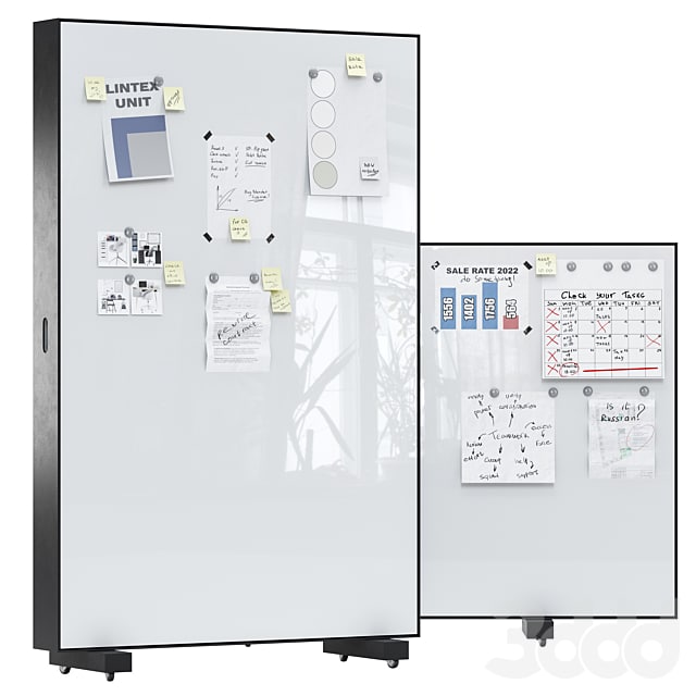Lintex Unit Writable and sound-absorbing wall sections