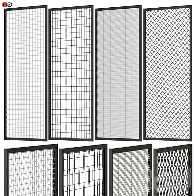 Set of decorative panels in the Loft style 04