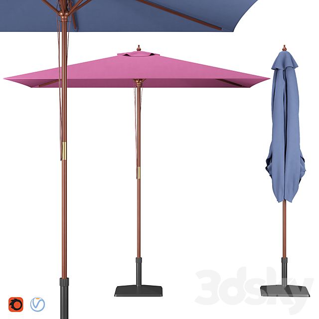 Garden Rectangular Parasol