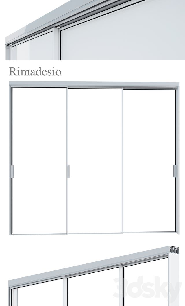 Rimadesio Velaria Sliding Doors, storage system for living areas