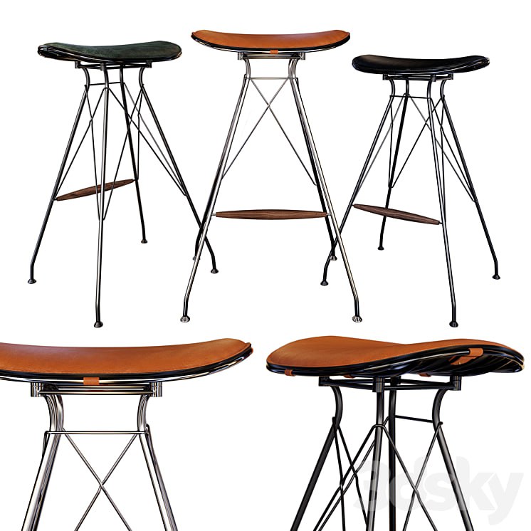Wire Bar Stool by Overgaard & Dyrman