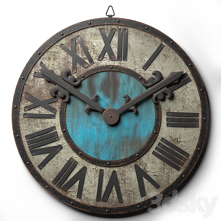 Wall clock Loft Style Ø80