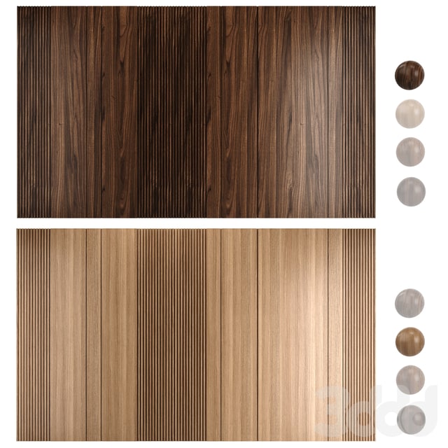 Wood panel set