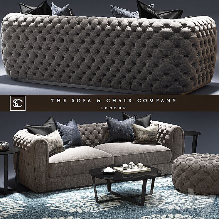 Windsor sofa_The sofa and chair company_Cromwell table_Tufted sofs