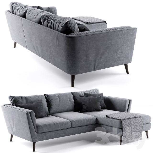 Richmond Corner Sofa rosa and gray