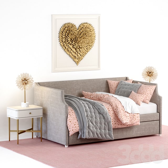 ANNIKA UPHOLSTERED DAYBED WITH TRUNDLE, Restoration Hardware