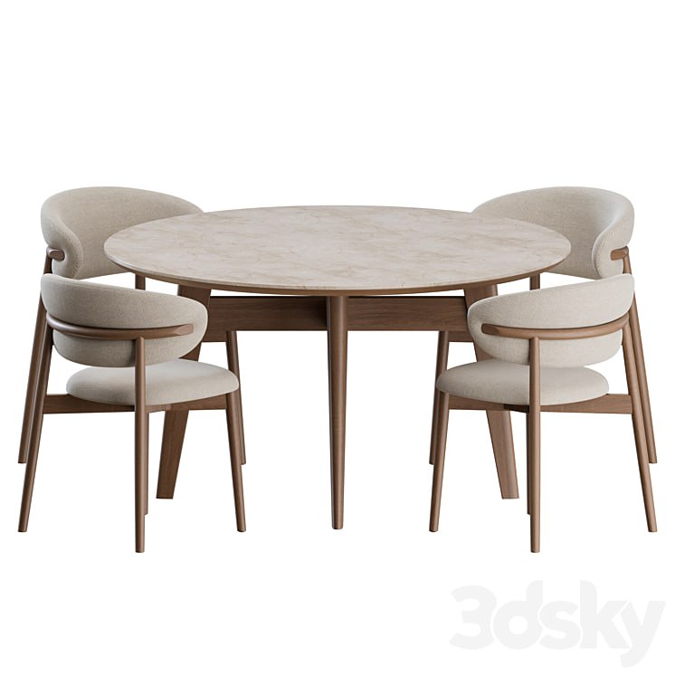 Dinning Set 01 by Calligaris