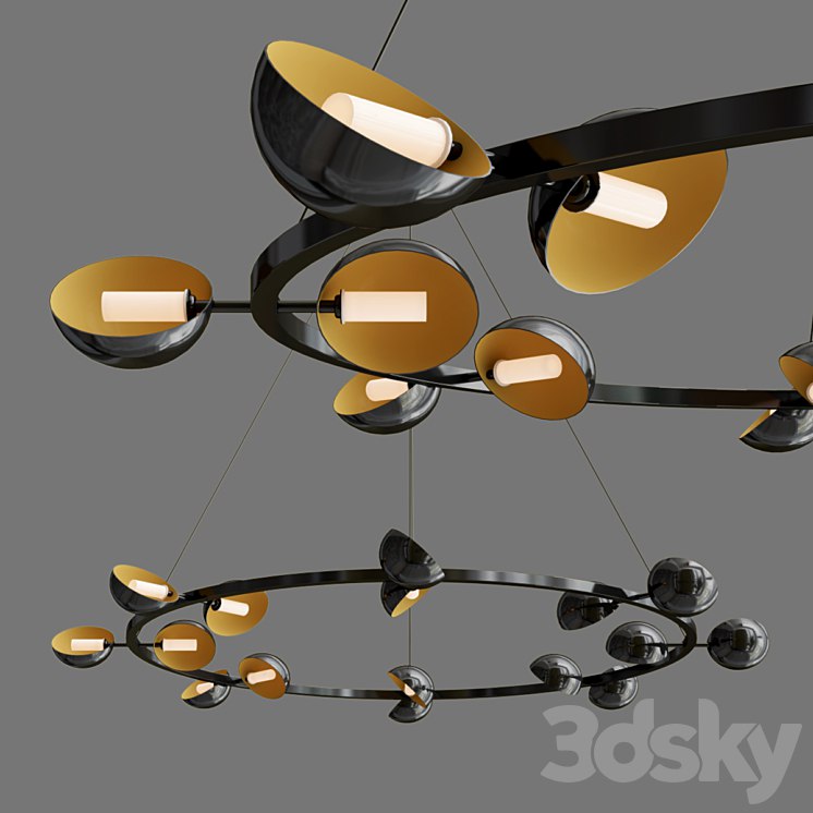JBS Avion Round 16 Light Chandelier