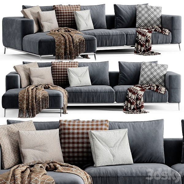 Flexform Ettore Chaise Longue Sofa 2