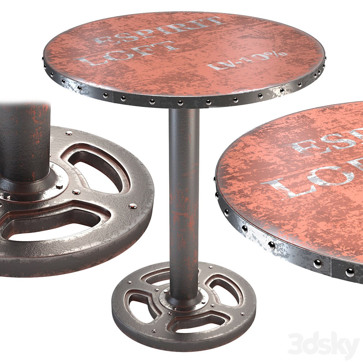 Moe's Home Wheel round dining table