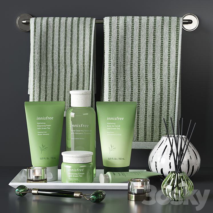 Innisfree Green Tea Cosmetics Decor Set