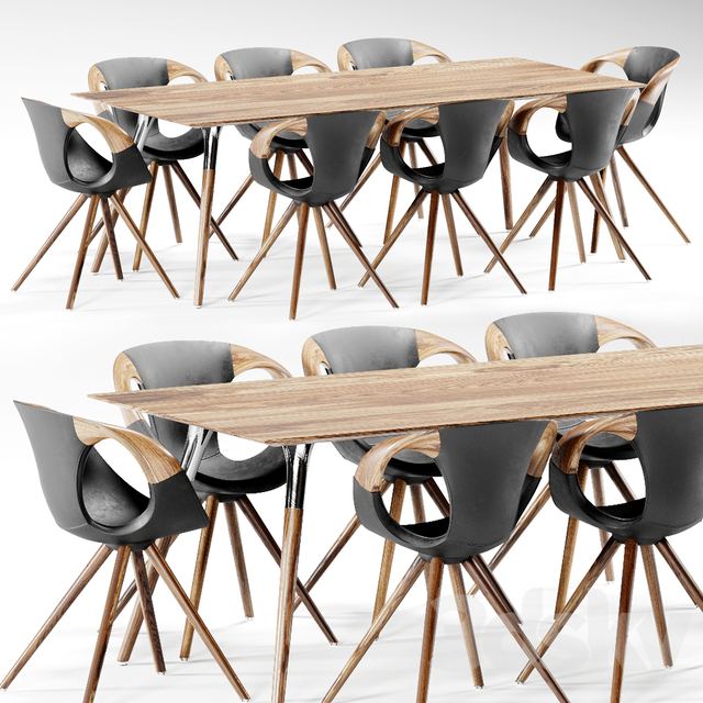 AVE TONON Up Chair & Salt and Pepper Table