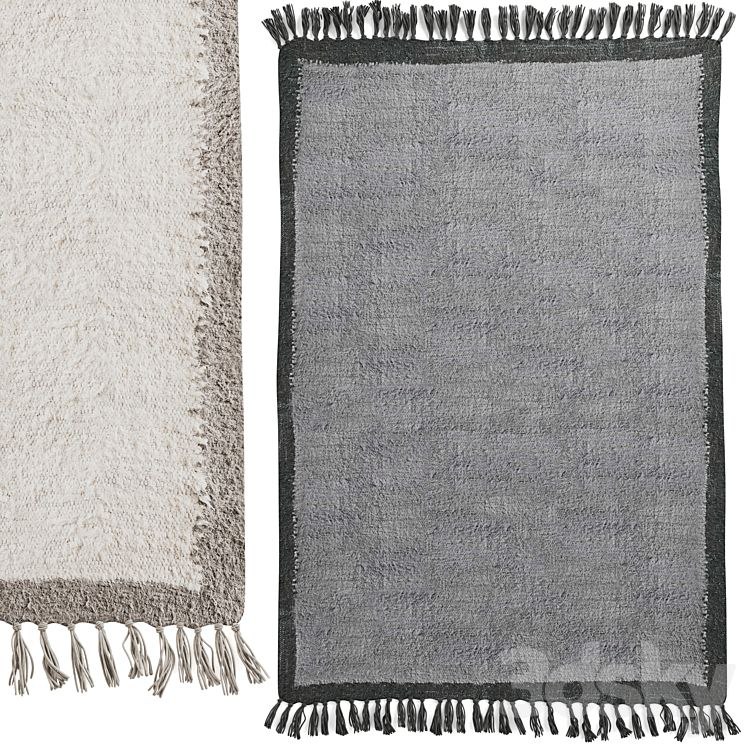 Border Shaggy Rug by Urban Outfitters