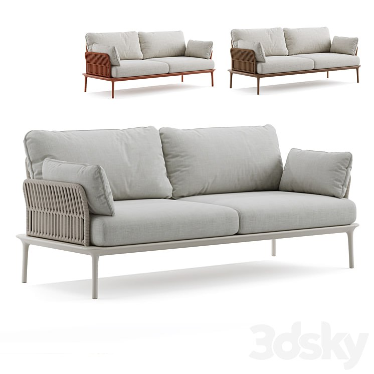 Outdoor Garden Woven Sofa Pedrali