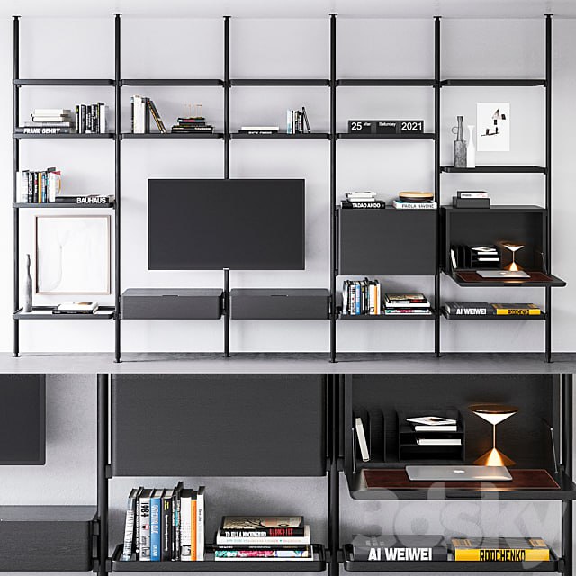 Molteni & C Hector bookcase composition 3