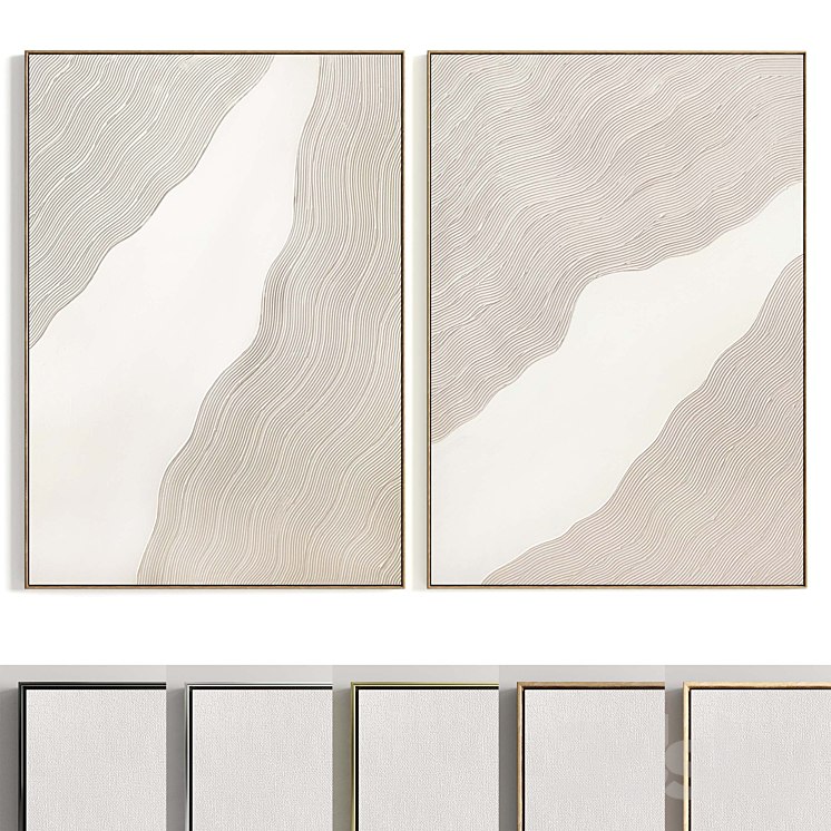 . Plaster Two Photo Frames T-346