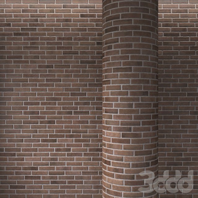 Brick brown masonry