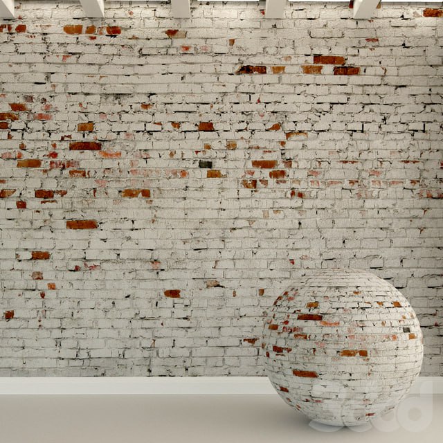 Brick wall. Old brick. 130