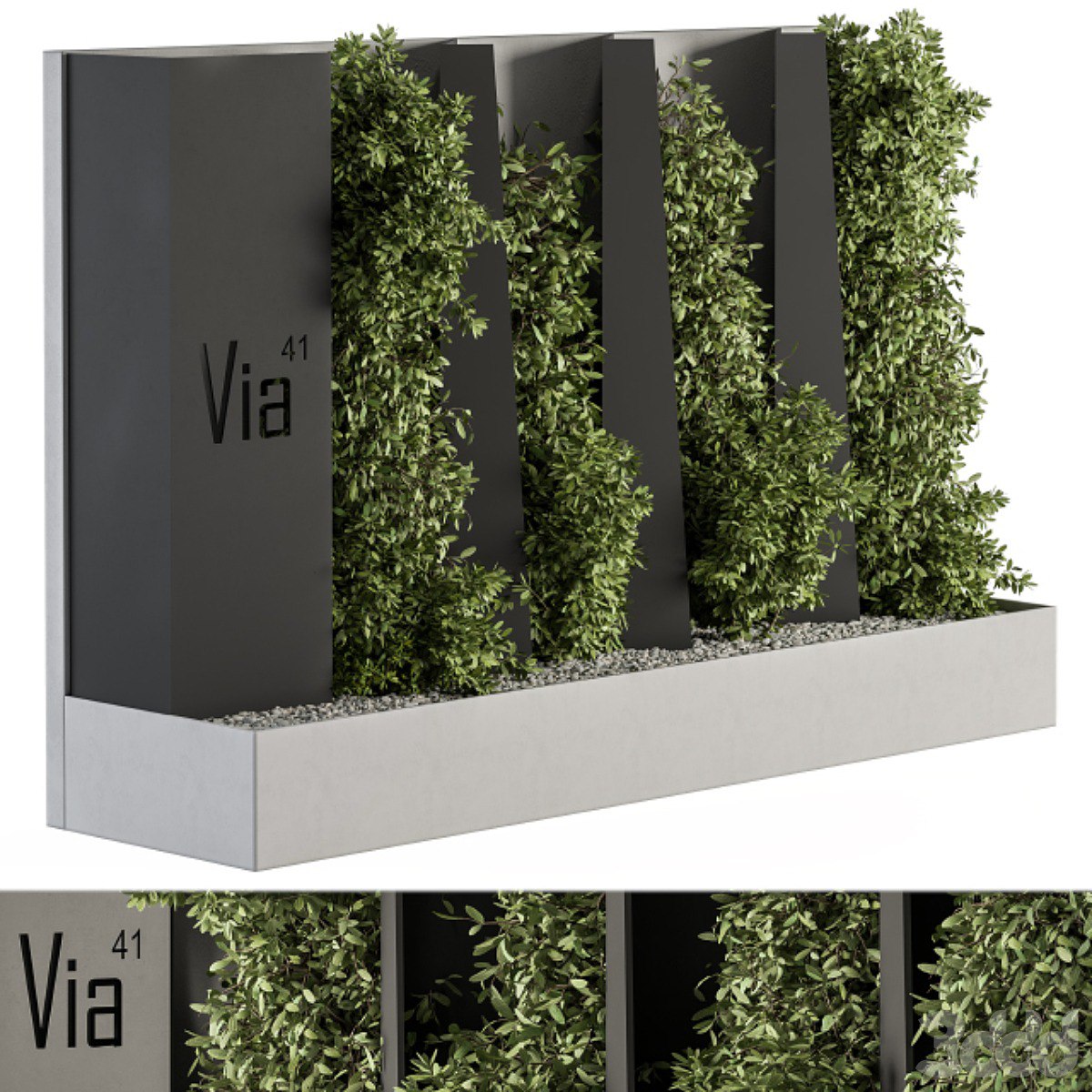 Outdoor Green Wall and Fence - Architecture Element 44