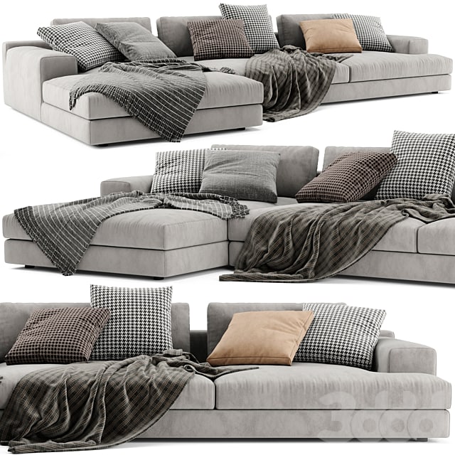 Cassina Miloe Chaise Longue Sofa