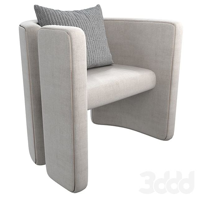 Armchair Con S34 white