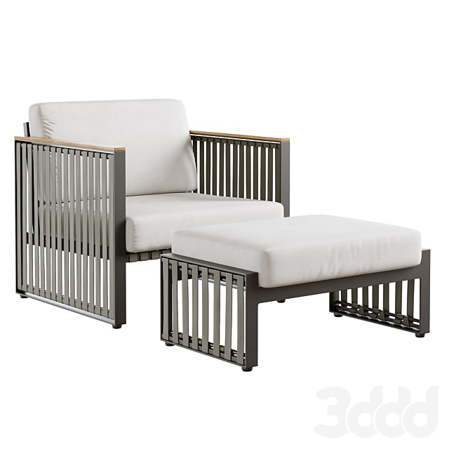 Outdoor garden wicker woven chair skyline design horizon armchair