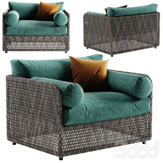 West Elm Coastal armchair