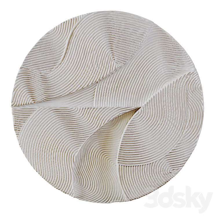 Wall decor WHITE SPHERE RELIEF by Krogh Andersen