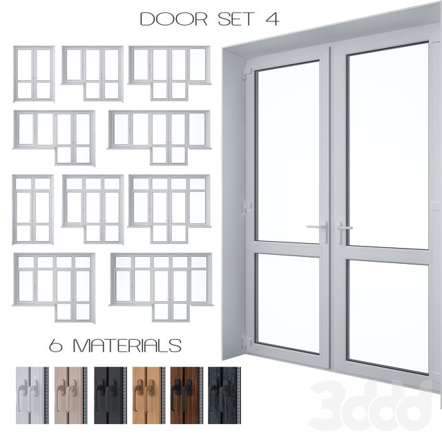Door Set 4 -glazedwindows