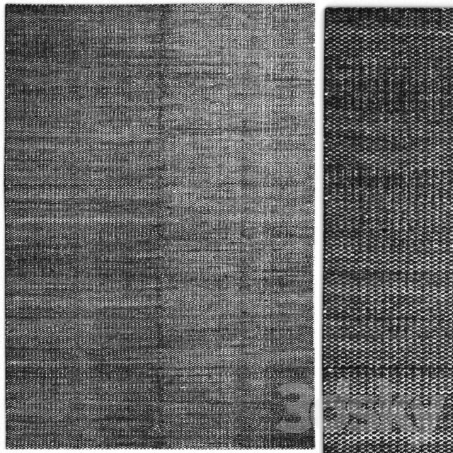 Carpet Hay Moire Kelim Black rug