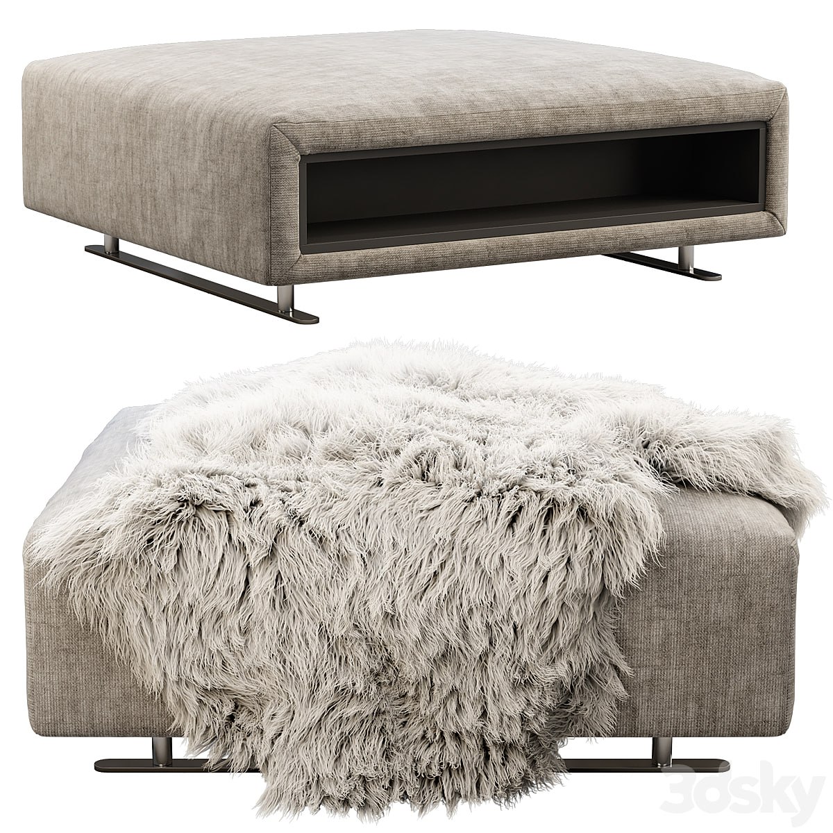 BoConcept Hampton footstool with storage