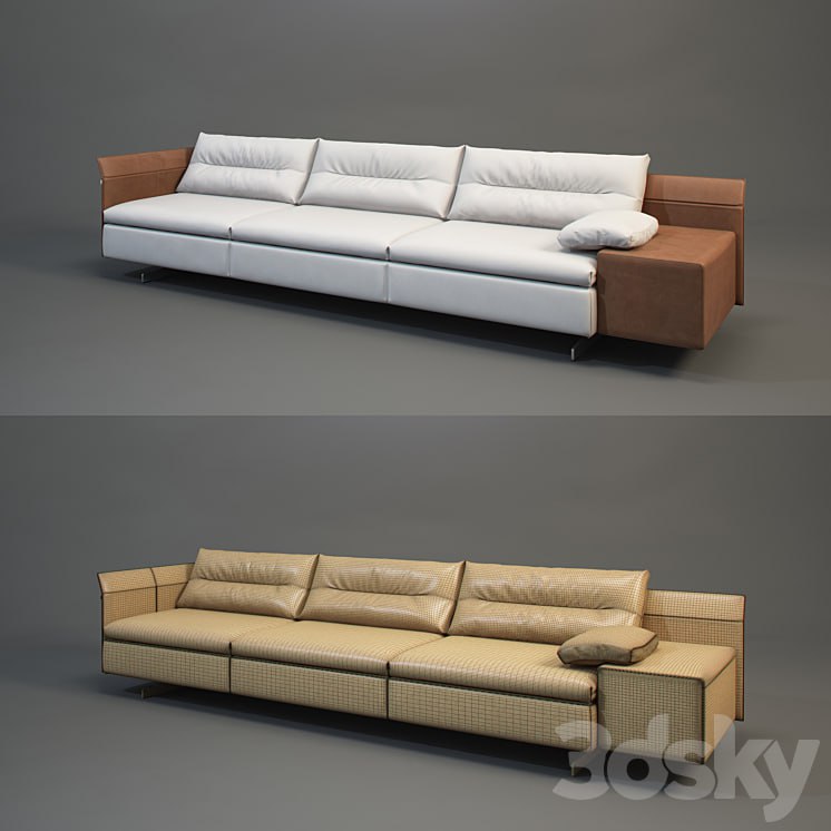 Poltrona Frau Grantorino 3-seater Sofa -seater