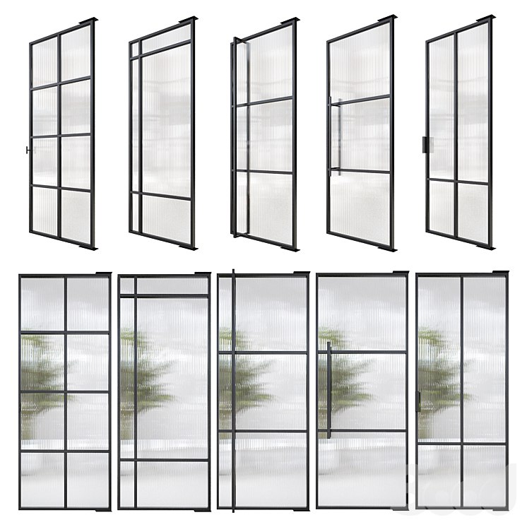 Stalen deuren huys doors