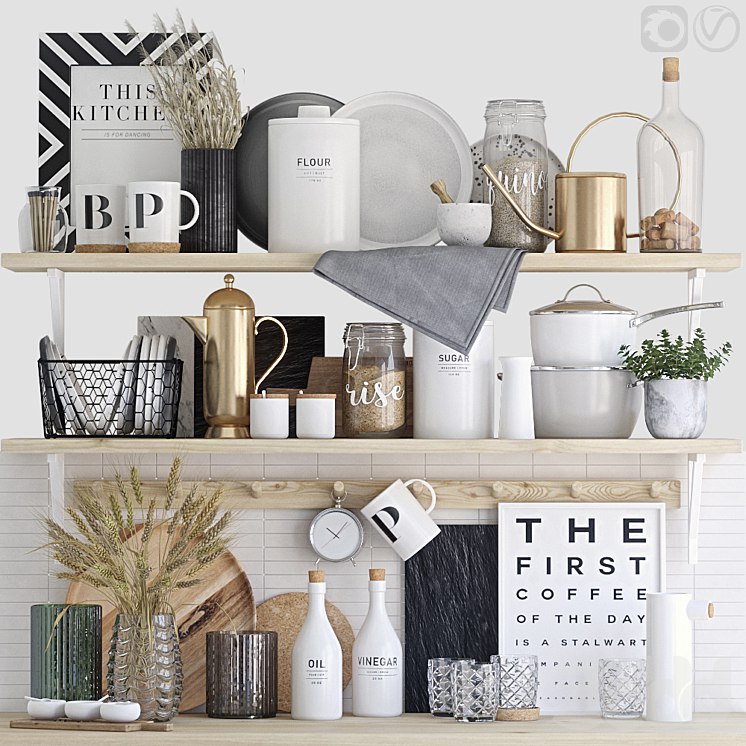 Decorative set for the kitchen