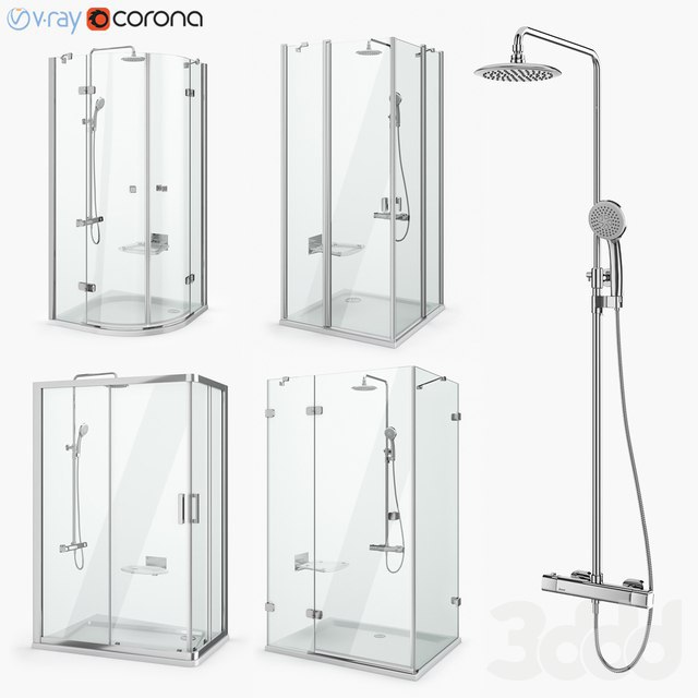 Set of shower cabins Ravak set 18