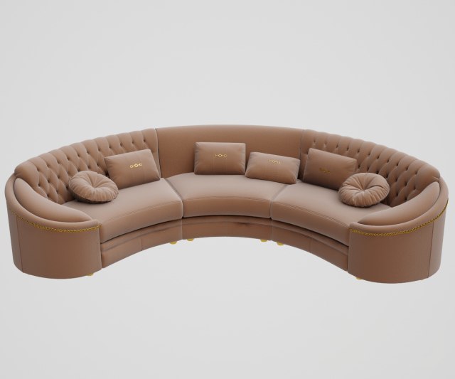 Curved sofa