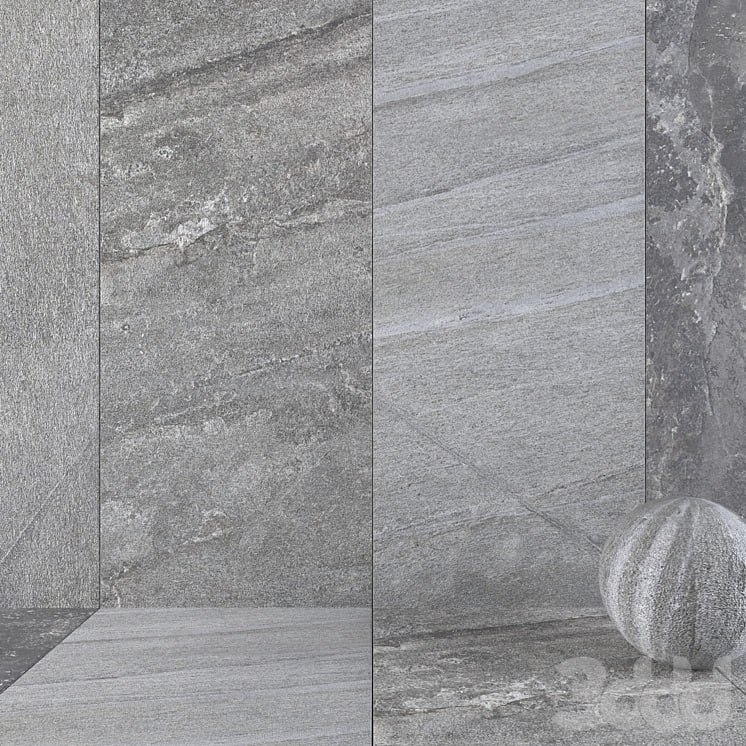 Stone Wall Santorini Grey Set 2