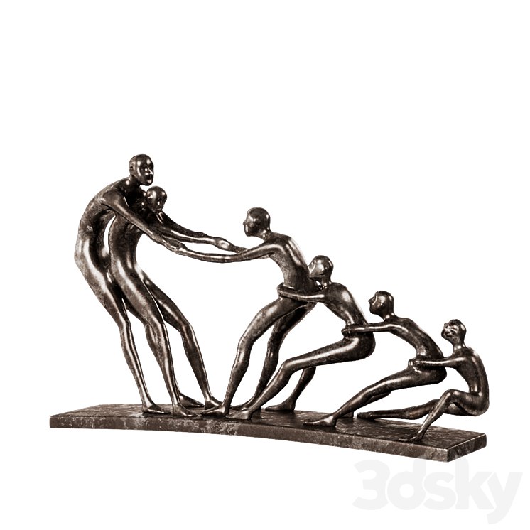 WAYFAIR bronze statuette War Human