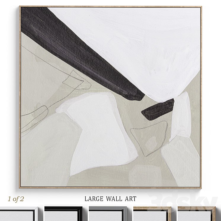 Textural Abstract Neutral Wall Art C-380 -artcontemporary