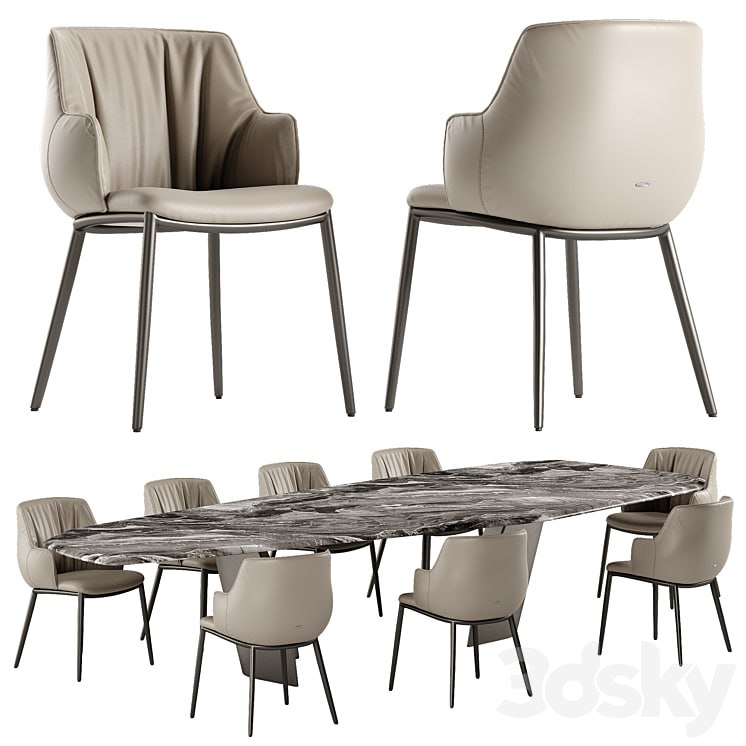 .jpeg Cattelan Italia Senator table Rihanna chair set