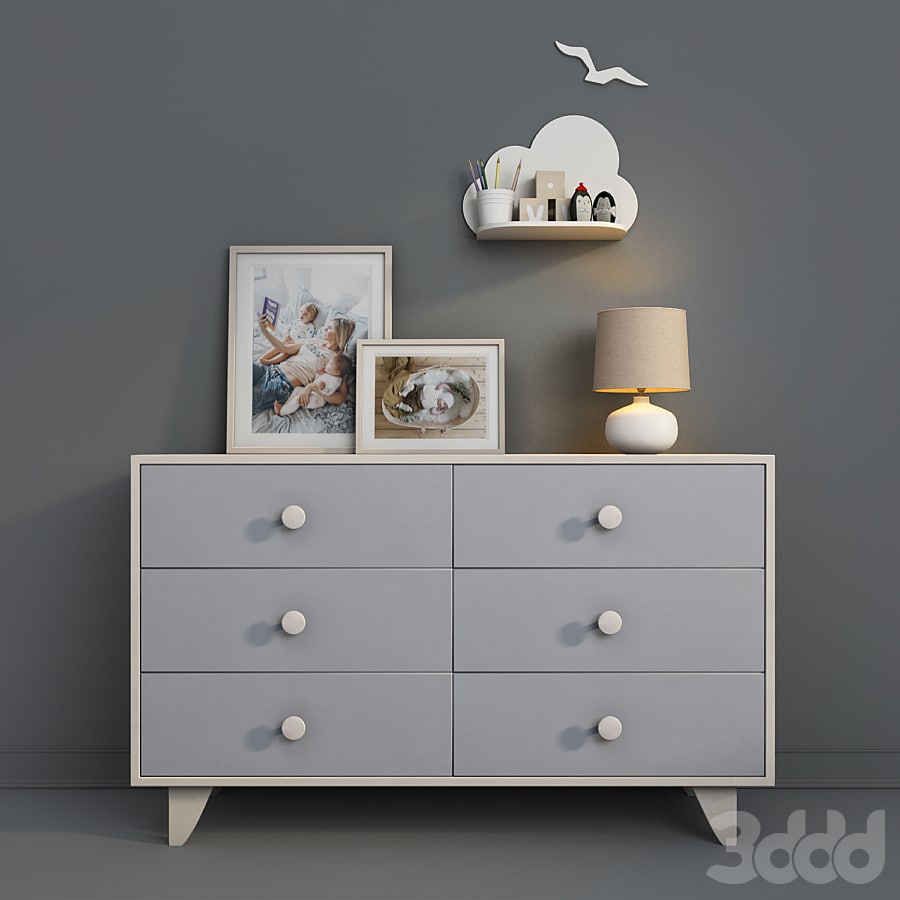 Children's furniture Ellipse, Line collection with decor ’s