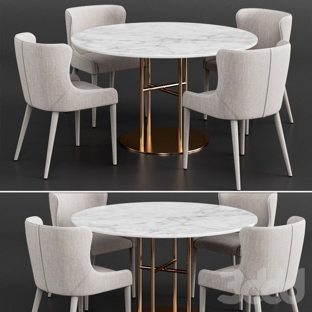 Coco Republic Markson Dining Chair & Flex Dining Table
