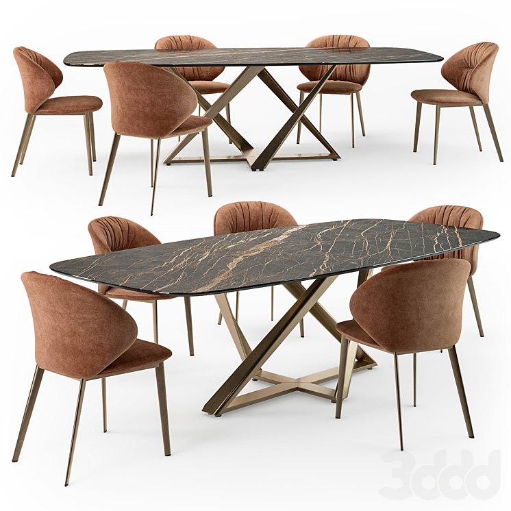 Bontempi Millennium table Drop chair