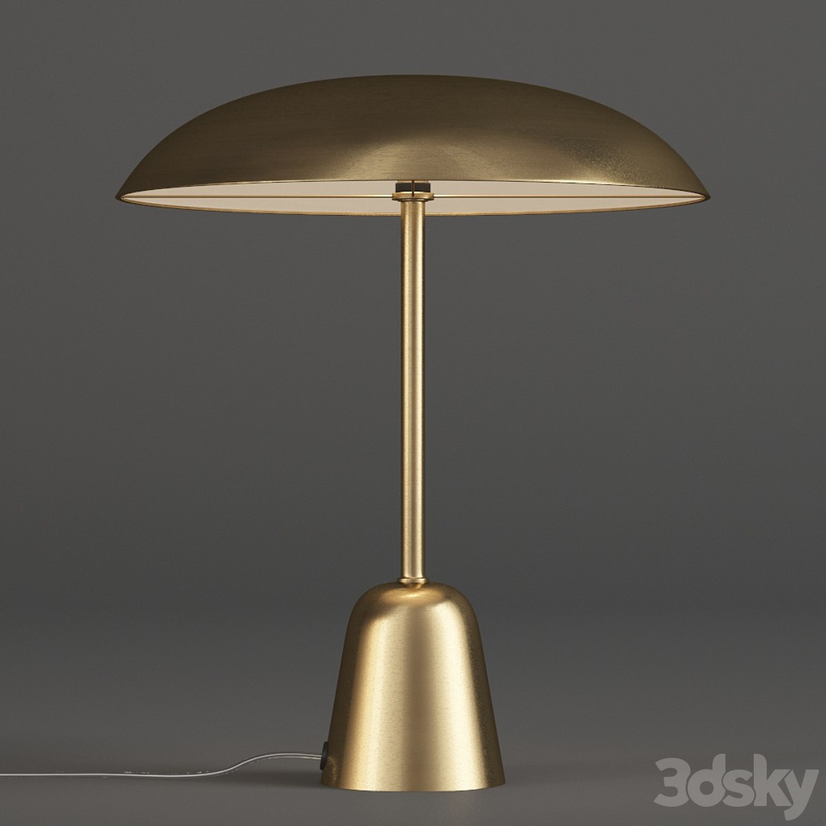 John Lewis LED Table Lamp Satin Brass