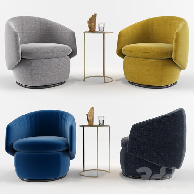 Crescent Swivel Chair