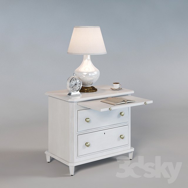 Bedside table Laurel 340-23-80 (inlay in the set)
