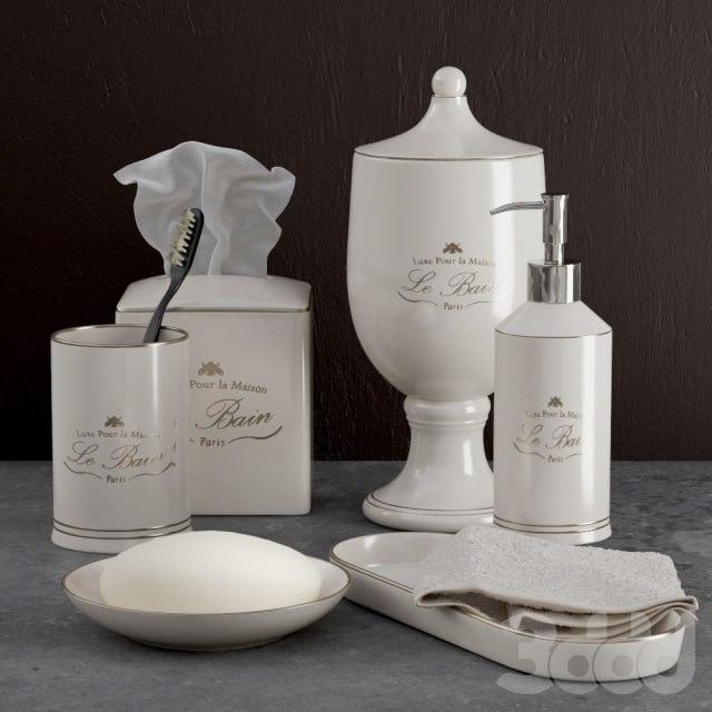 LE BAIN FRENCH PORCELAIN ACCESSORIES