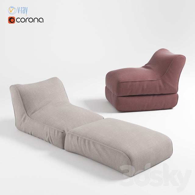 Frameless chair - chaise