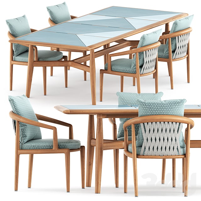 Secret garden chair and Table by Poltrona Frau