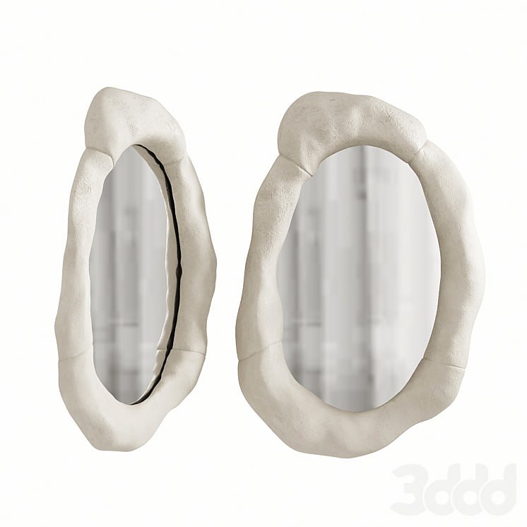 Mirror in a ceramic frame. O.Garicova .Garicova